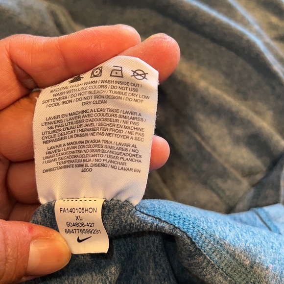 Nike Men drifit element 1/2 zip running top shirt long sleeve blue XL reflective - Picture 10 of 10